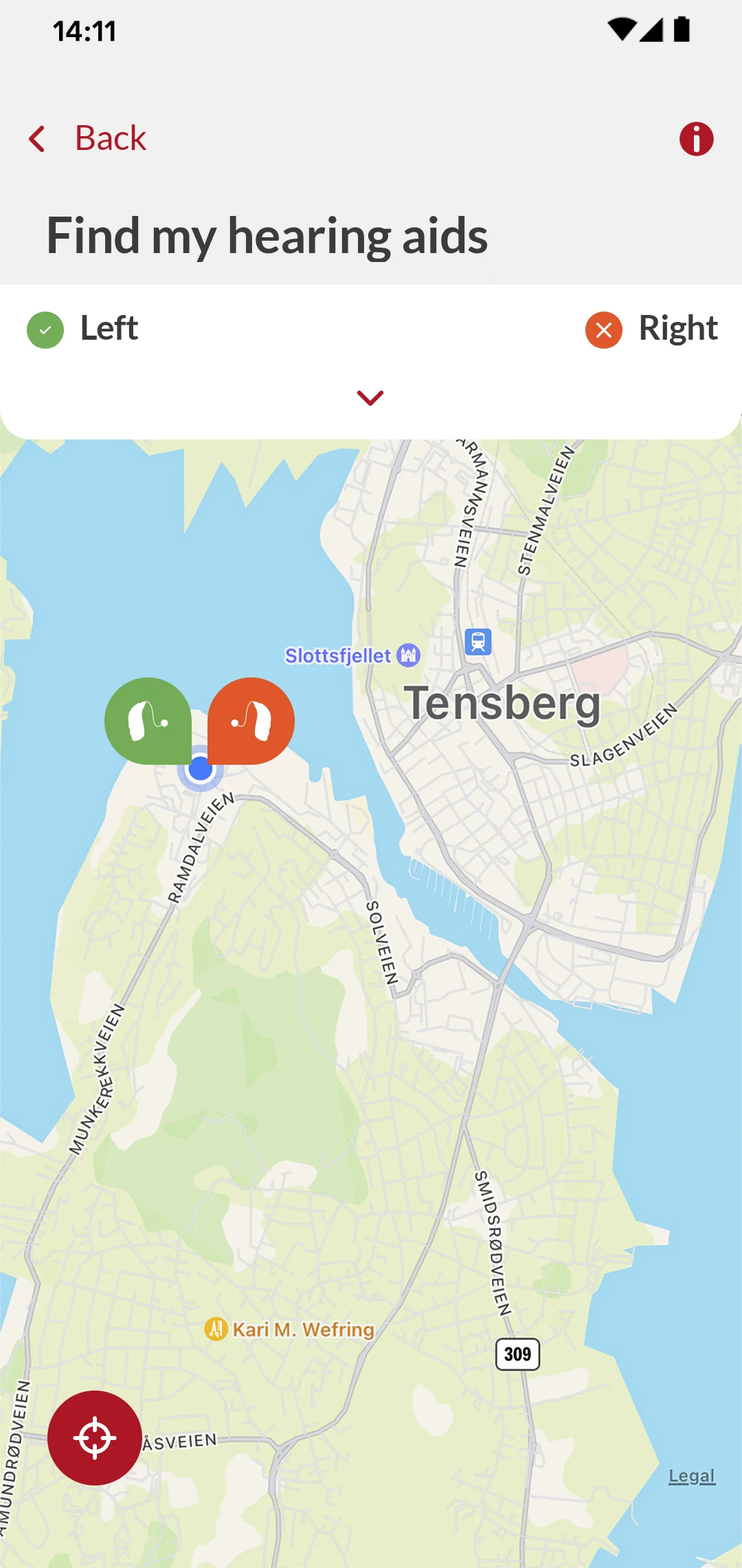 Bernafon App screenshot